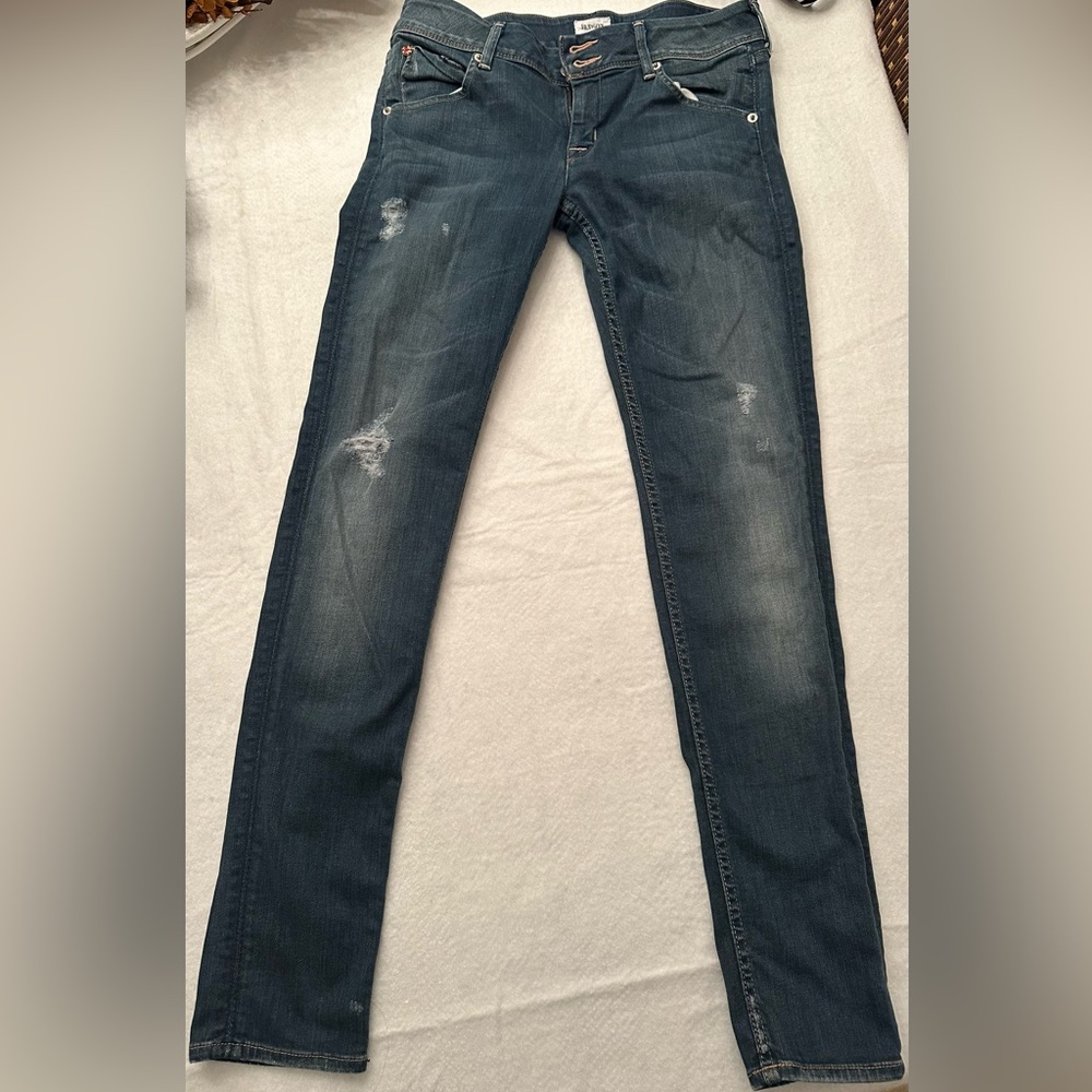 Tipped skinny jeans